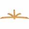Ekena Millwork Davenport Rough Sawn Timber Gable Bracket, Western Red Cedar, 72"W x 33"H x 2"D x 4"F, 11/12 Pitch GBW072X33X0204DAV00RWR - alternate 4